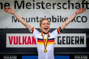 Leonie Daubermann bei den Deutschen Meisterschaften in Gedern (© EGO-Promotion)